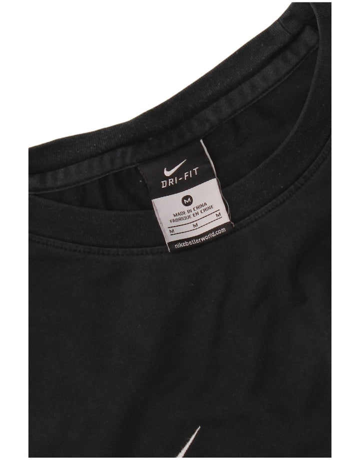 Nike Mens Dri Fit T-Shirt Top Medium Black