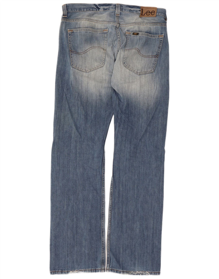 Lee Mens Flint Bootcut Jeans W34 L34 Blue Cotton