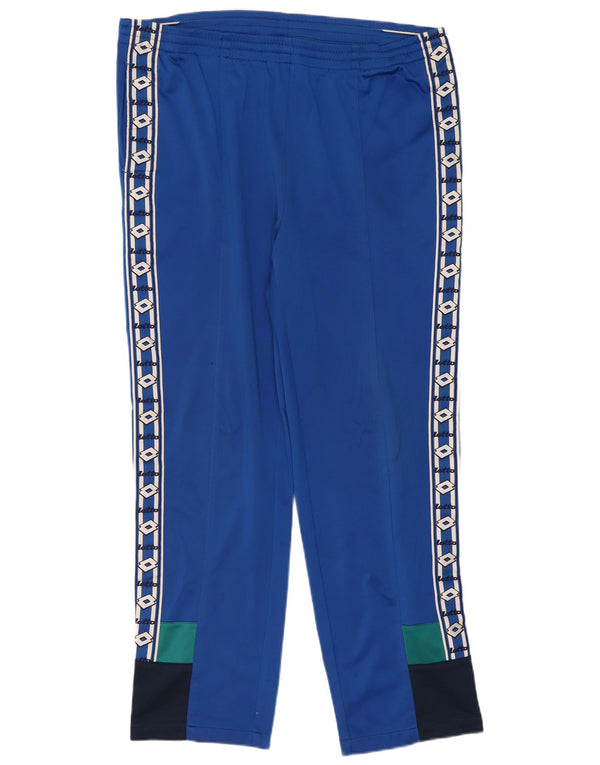 Lotto Mens Graphic Tracksuit Trousers UK 42/44 XL Blue Colourblock