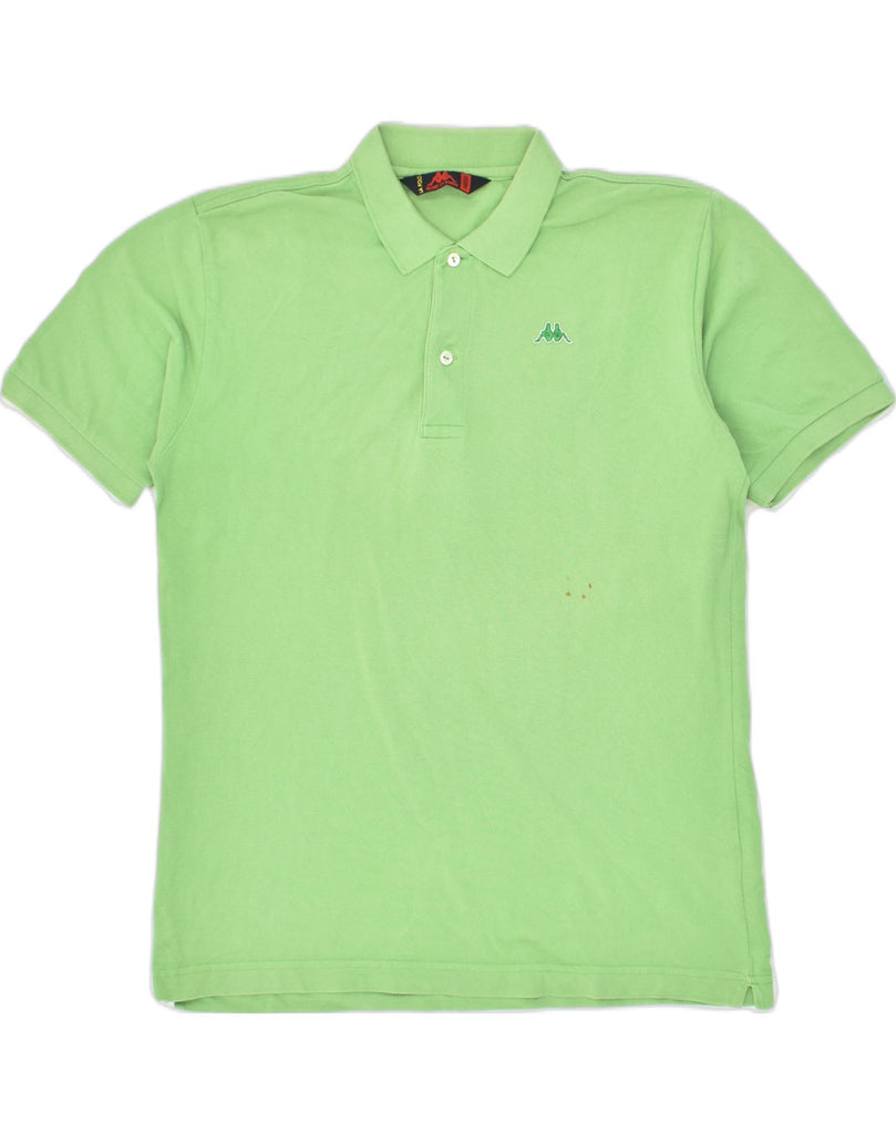 KAPPA Mens Polo Shirt Medium Green Cotton | Vintage Kappa | Thrift | Second-Hand Kappa | Used Clothing | Messina Hembry 