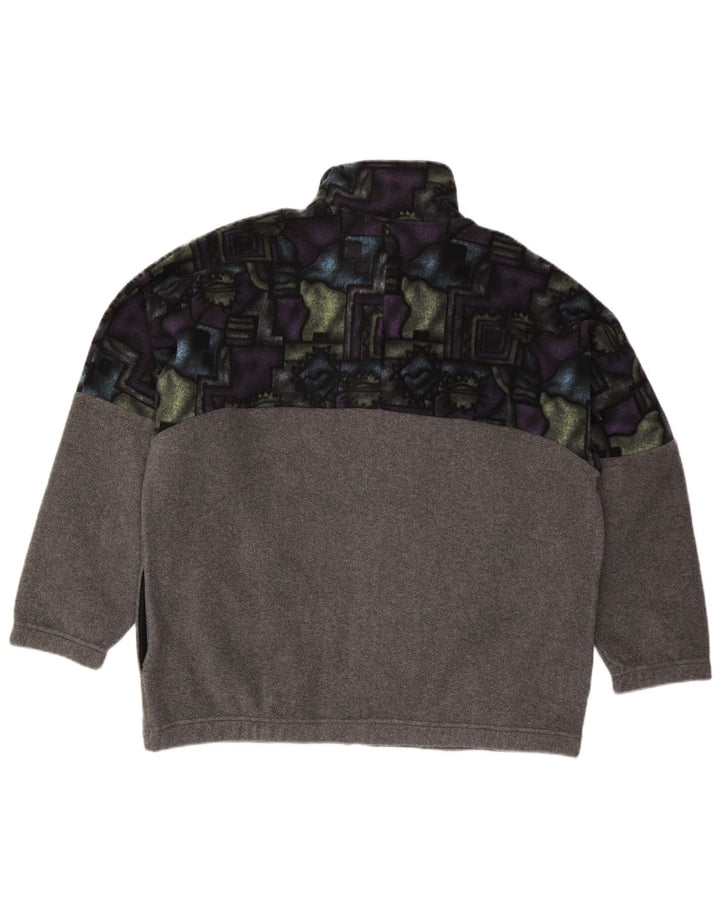 Campagnolo Mens Fleece Jacket UK 42 XL Grey Geometric Polyester