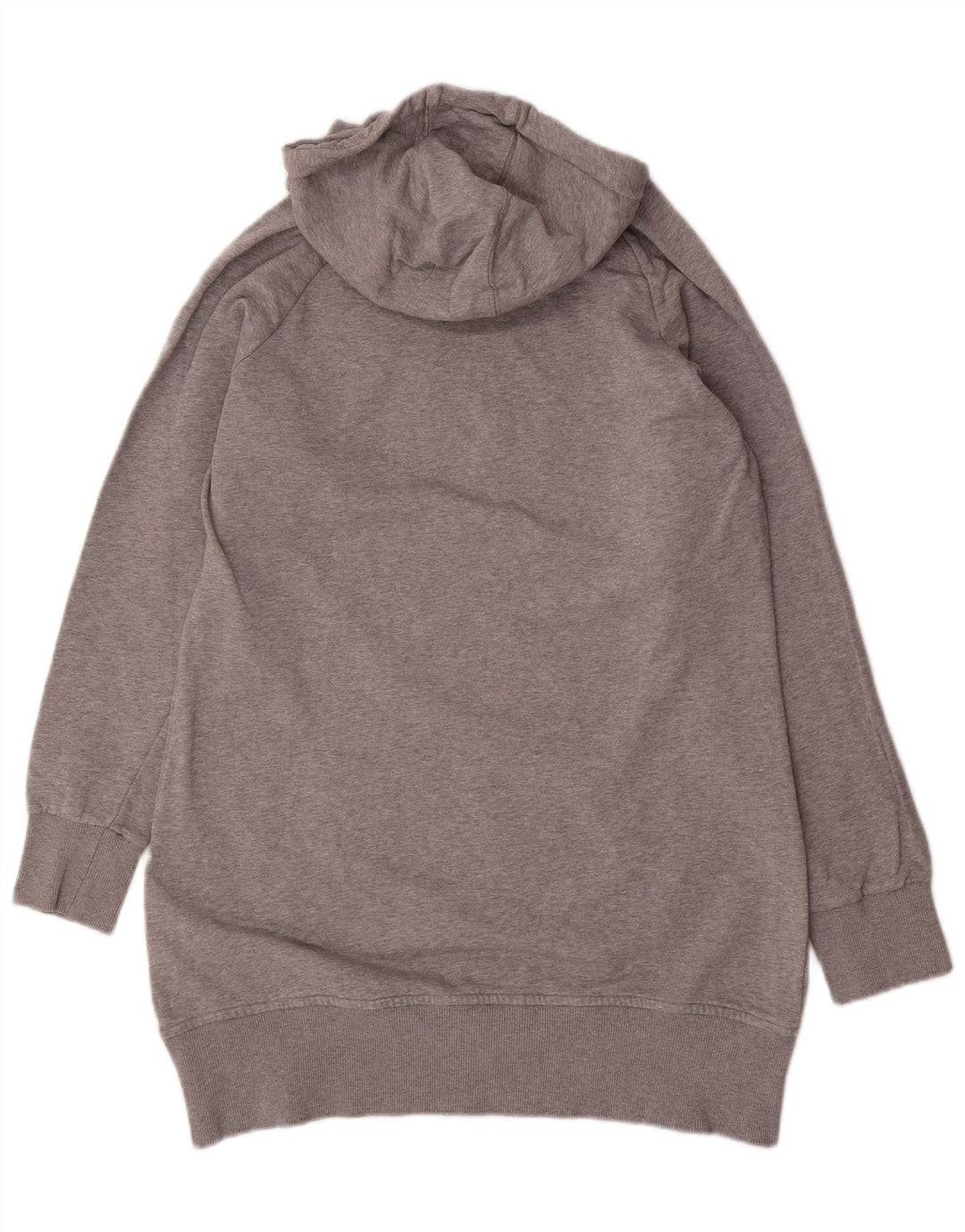 CONVERSE Womens All Star Longline Graphic Hoodie Jumper UK 18 XL Grey