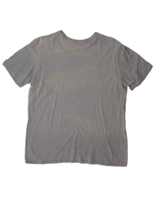 Nike Womens Athletic Cut Graphic T-Shirt Top UK 16 Large Grey