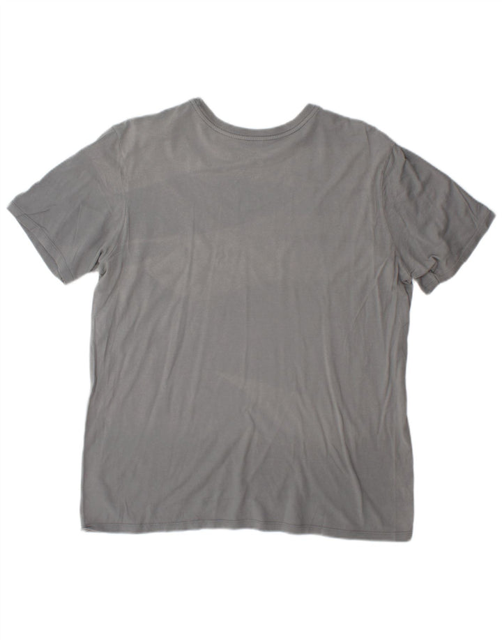 Nike Womens Athletic Cut Graphic T-Shirt Top UK 16 Large Grey
