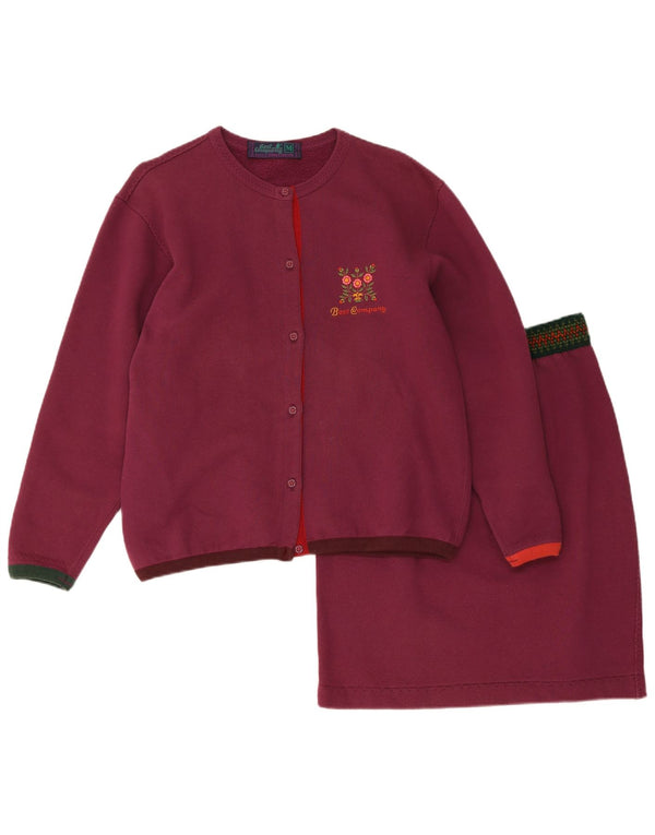 Best Company Womens 2 Piece Skirt Set UK 14 Medium W24 Purple