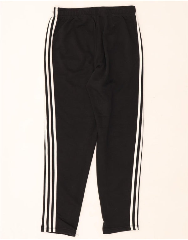 ADIDAS Mens Tracksuit Trousers Medium Black Cotton