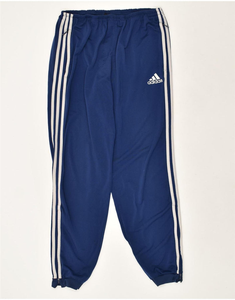 ADIDAS Mens Tracksuit Trousers Joggers UK 42/44 Large Blue Polyester | Vintage Adidas | Thrift | Second-Hand Adidas | Used Clothing | Messina Hembry 