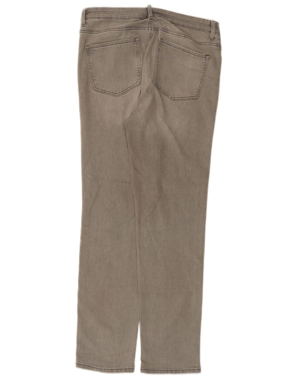 Marks & Spencer Womens The Sienna Straight Jeans UK 14 Large W34 L31 Grey