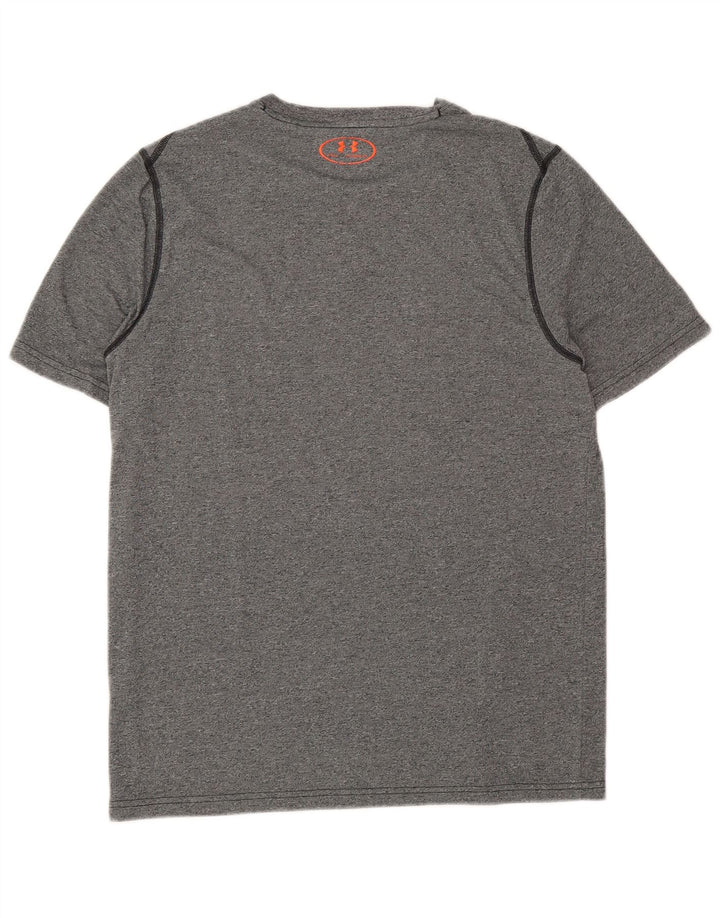 Under Armour Mens Heat Gear T-Shirt Top Medium Navy Blue Flecked