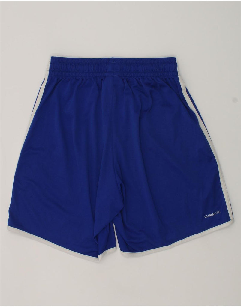 ADIDAS Boys Sport Shorts 11-12 Years Small Blue Polyester | Vintage Adidas | Thrift | Second-Hand Adidas | Used Clothing | Messina Hembry 