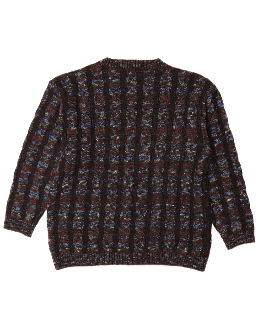 Dino Erre Mens Crew Neck Jumper Sweater IT 50 Medium Multicoloured Striped