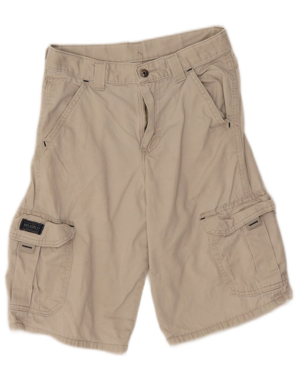 Wrangler Boys Cargo Shorts 11-12 Years W24 Beige Cotton