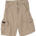 Wrangler Boys Cargo Shorts 11-12 Years W24 Beige Cotton