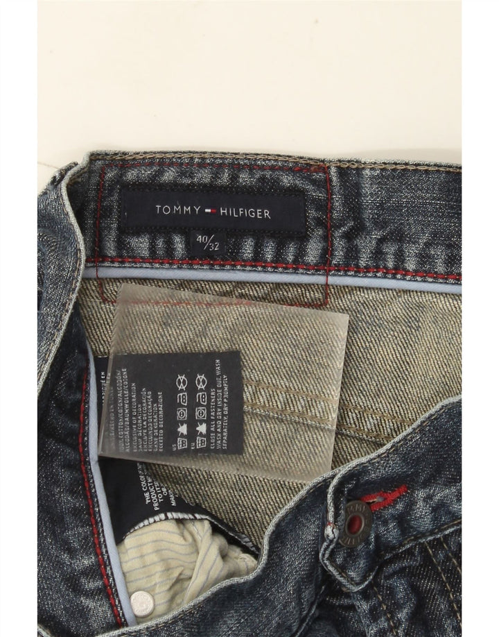 Tommy Hilfiger Mens Straight Jeans W40 L32 Blue Cotton