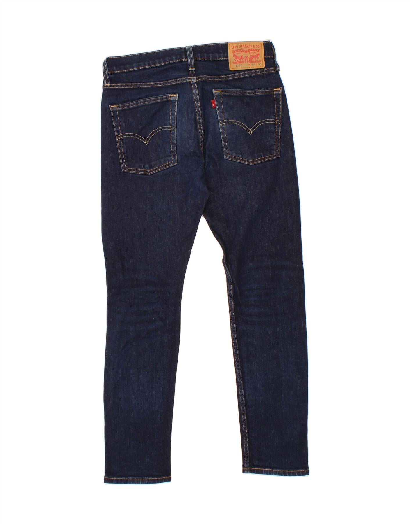 Levi's 510 デニム W30 L30 LEVI'S Mens 510 Skinny Jeans W30 L30 Navy Blue Cotton