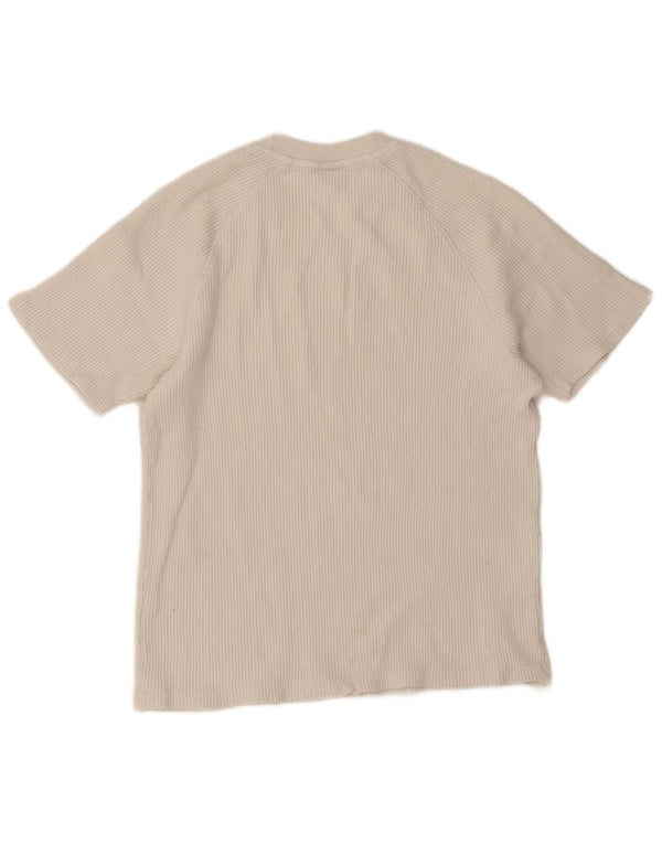 Zara Womens Oversized T-Shirt Top UK 10 Small White Cotton