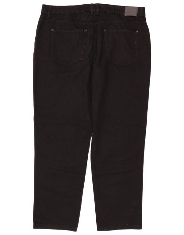 Jack Wills Mens Tapered Jeans W38 L32 Black Cotton