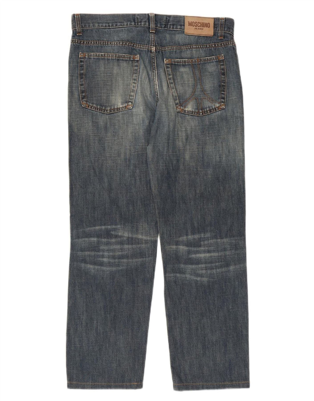 MOSCHINO Mens Straight Jeans W34 L27  Blue Cotton