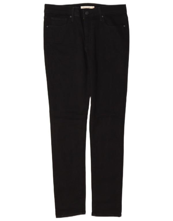 Levi's Womens 311 Shaping Skinny Jeans W30 L32 Black Cotton