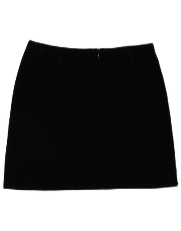 MAX & CO. Womens Corduroy Skirt UK 10 Small W27  Black Acrylic