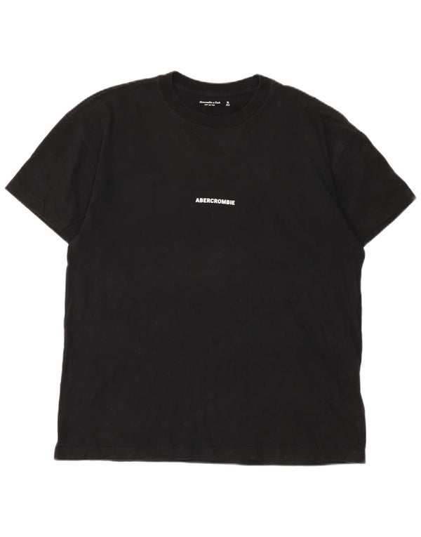 Abercrombie & Fitch Mens Graphic T-Shirt Top XL Black Cotton