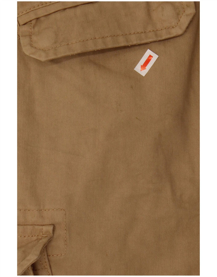VINTAGE Mens Cargo Shorts W36 Large  Brown Cotton