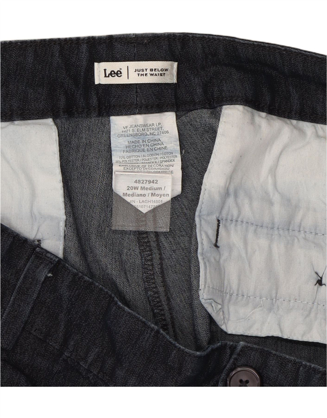 LEE Womens Denim Bermuda Shorts US 20 3XL W40 Blue Cotton