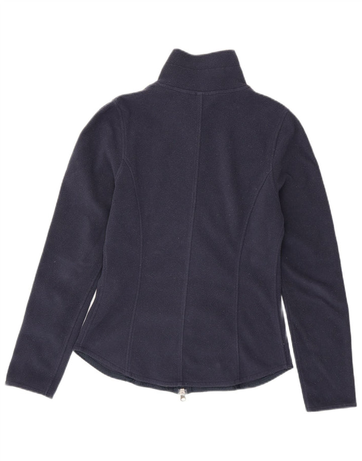PUMA Womens Fleece Jacket UK 10 Small Navy Blue Polyester
