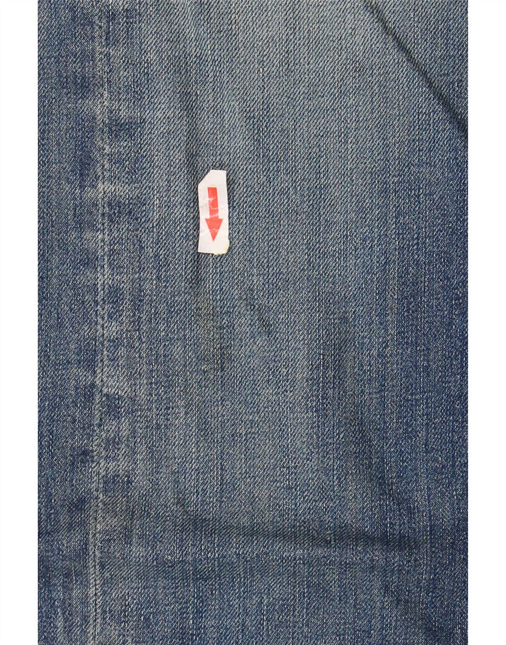 Replay Womens Straight Jeans W31 L34 Blue Cotton