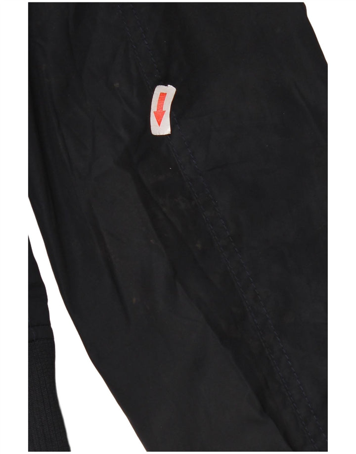 Zara Mens Bomber Jacket UK 40 Large Navy Blue Polyester
