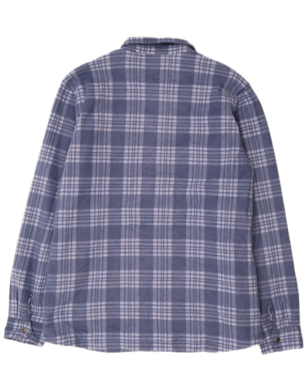 Volcom Mens Lumberjack Fleece Shirt XL Blue Check Polyester