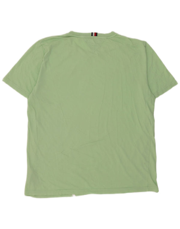 Tommy Hilfiger Mens Graphic T-Shirt Top 2XL Green Cotton