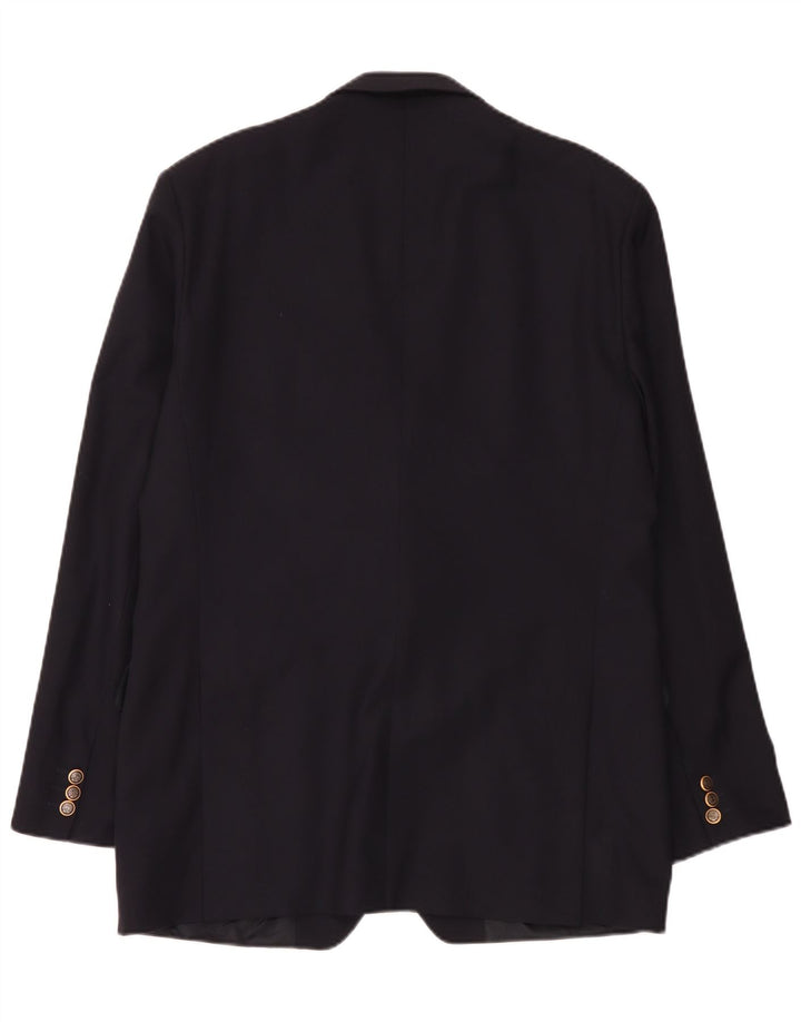 Magee Mens 2 Button Blazer Jacket UK 42 XL Navy Blue New Wool