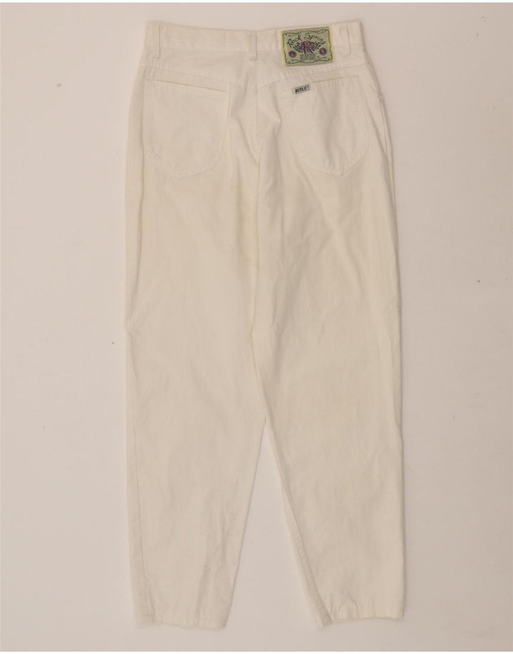 RIFLE Womens Tapered Jeans W32 L27 White Cotton Vintage Rifle and Second-Hand Rifle from Messina Hembry 