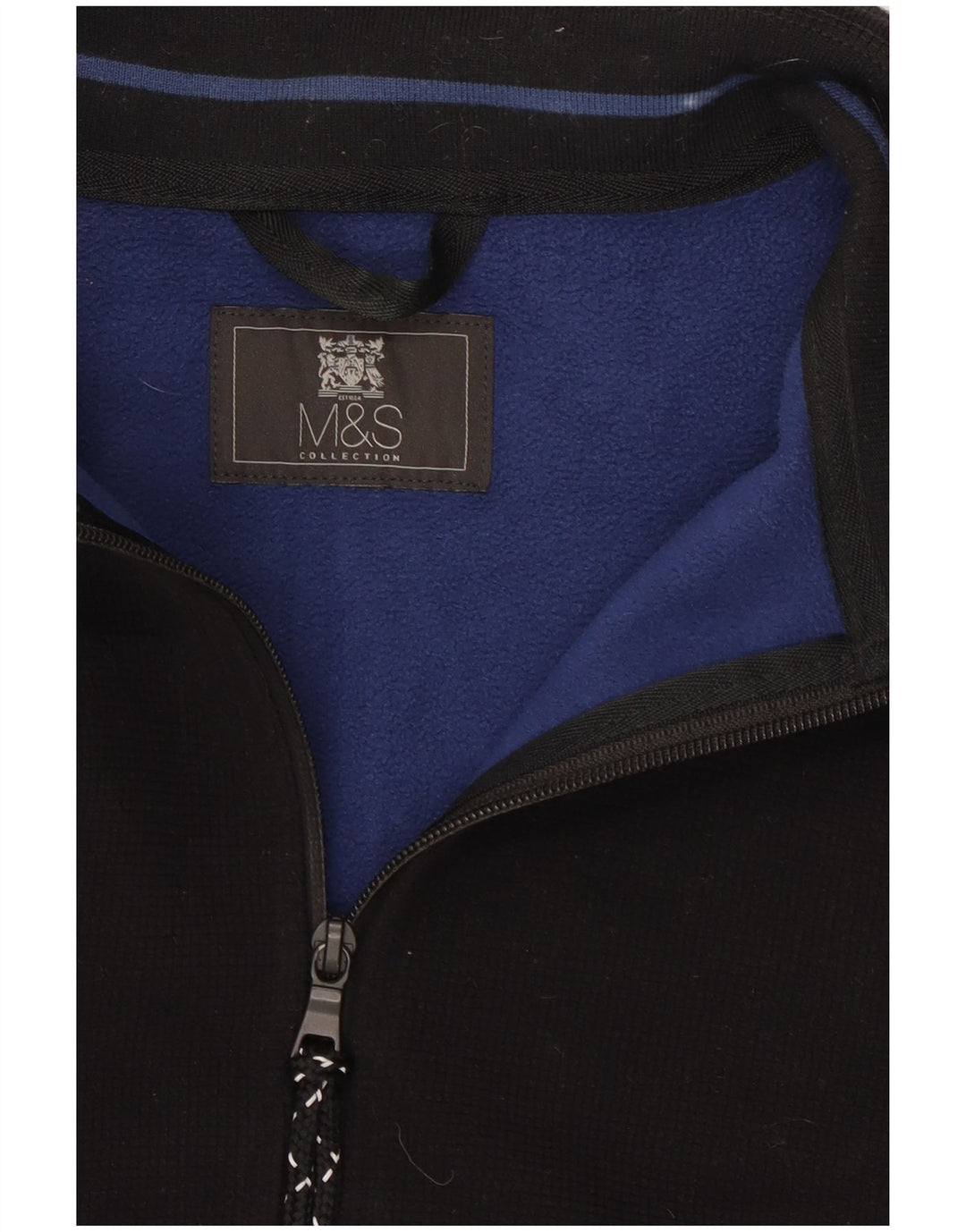 Marks & Spencer Mens Tracksuit Top Jacket Large Black