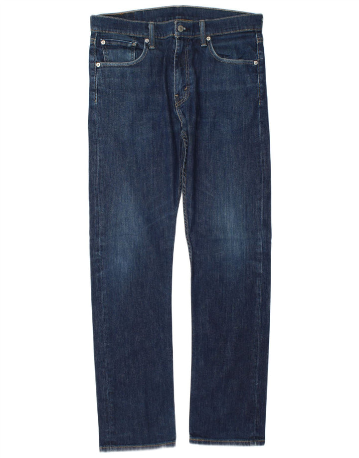 Levi's Mens 513 Straight Jeans W32 L32 Blue Cotton