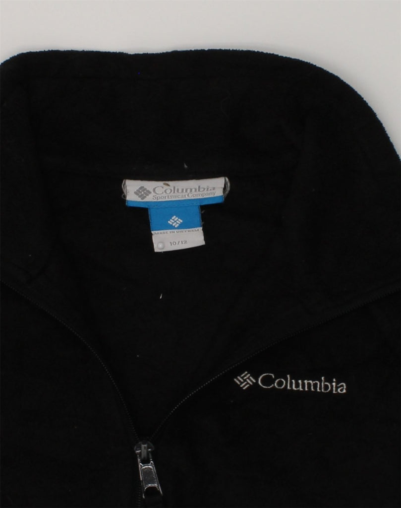 COLUMBIA Boys Fleece Jacket 10-11 Years Black Polyester | Vintage Columbia | Thrift | Second-Hand Columbia | Used Clothing | Messina Hembry 