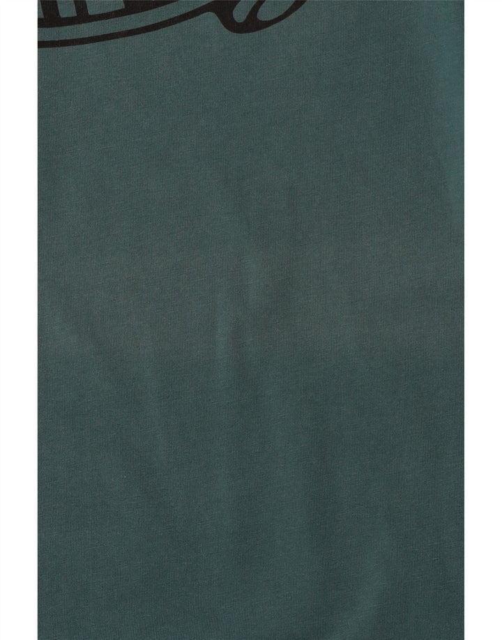 VANS Mens Custom Fit Graphic T-Shirt Top XS Green Cotton