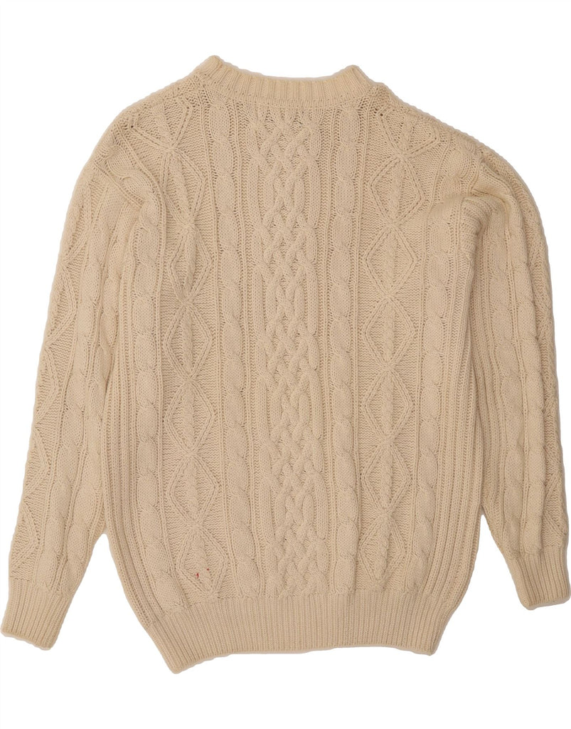 MC NEAL Mens Crew Neck Jumper Sweater XL Off White Cotton Vintage MC Neal and Second-Hand MC Neal from Messina Hembry 