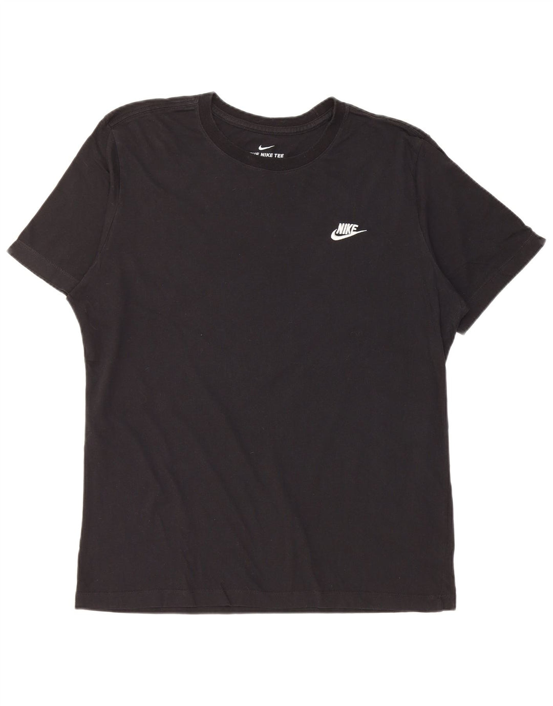 NIKE Mens T-Shirt Top Large Black Cotton