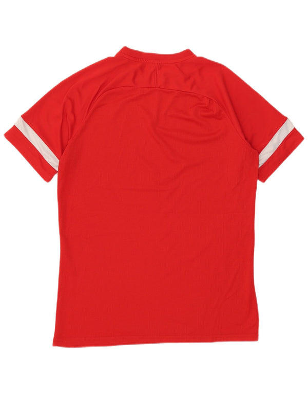Nike Mens Dri Fit T-Shirt Top Large Red Colourblock