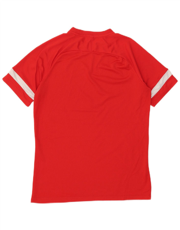 Nike Mens Dri Fit T-Shirt Top Large Red Colourblock