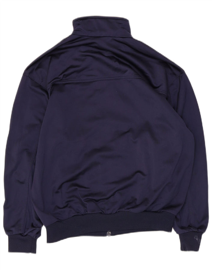 Adidas Girls Tracksuit Top Jacket 13-14 Years Navy Blue Polyester