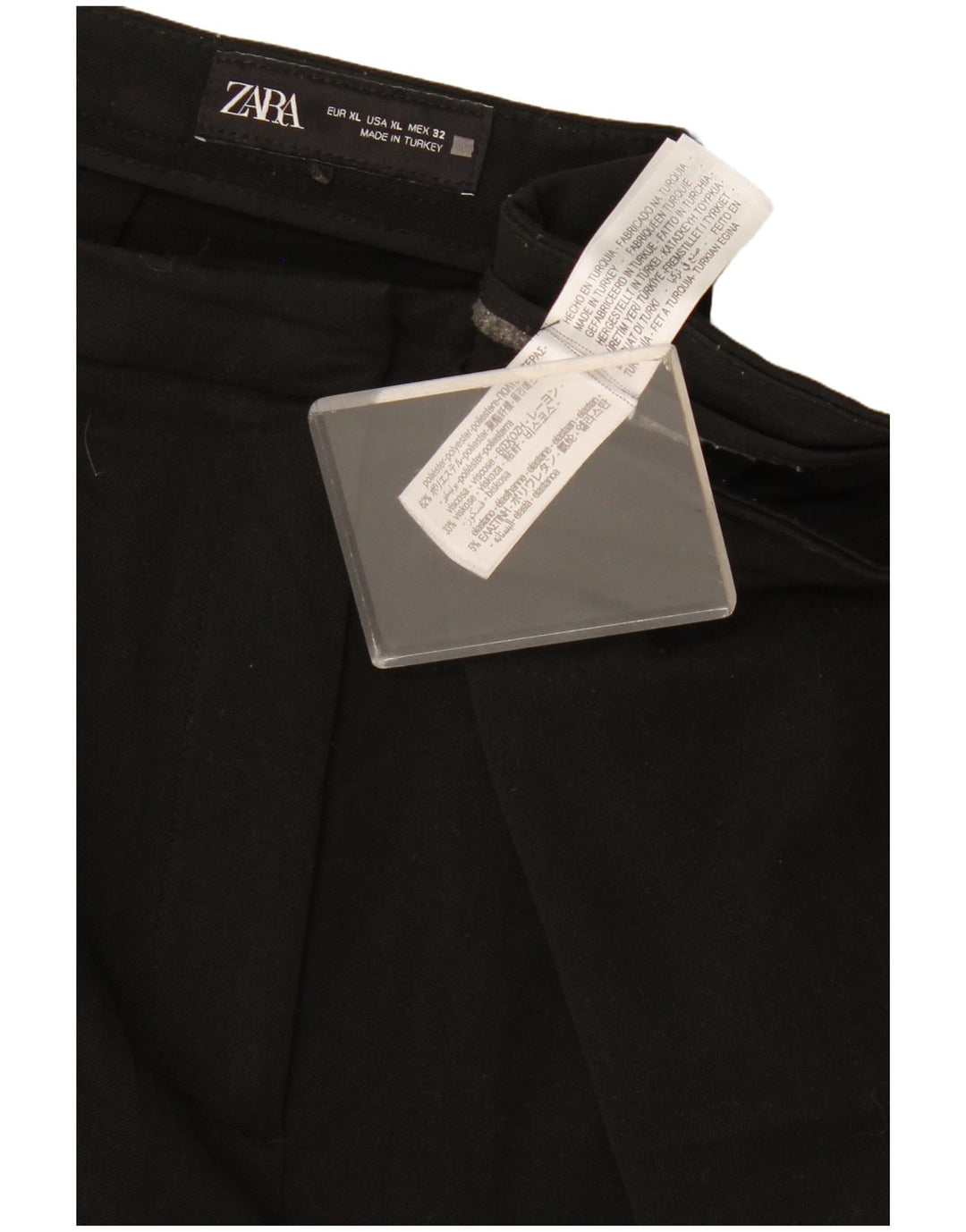 Zara Womens Bootcut Casual Trousers XL W32 L33 Black Polyester