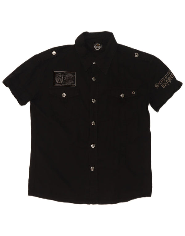 Scorpion Bay Boys Graphic Short Sleeve Shirt 11-12 Years 2XL Black Cotton