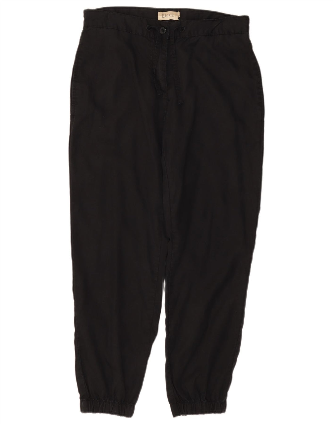 DACK'S Womens Joggers Casual Trousers Small W27 L26 Black Tencel