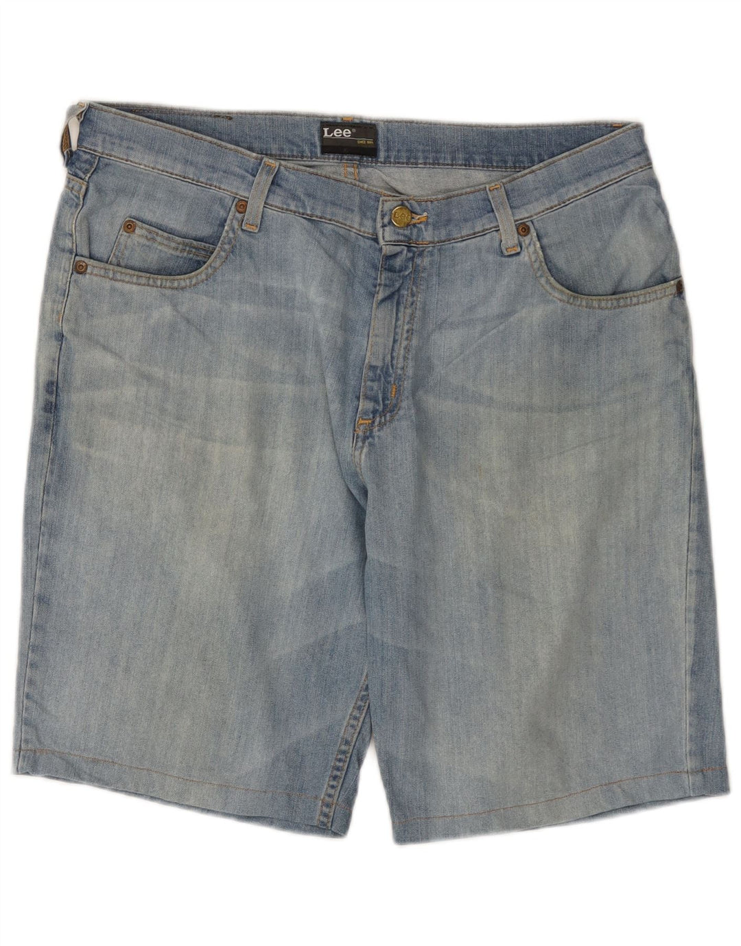 LEE Mens Brooklyn Denim Shorts W36 Large Blue Cotton