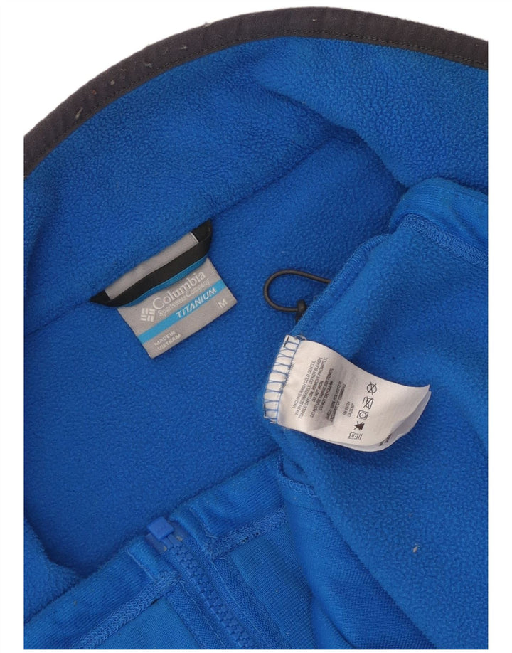 Columbia Mens Titanium Fleece Jacket UK 38 Medium Blue Polyester