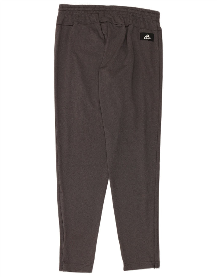 Adidas Mens Tracksuit Trousers Medium Grey Polyester