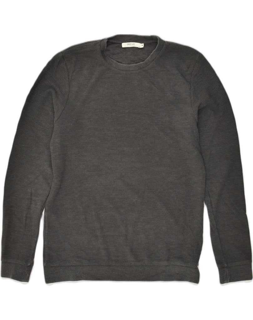 JACK & JONES Mens Premium Sweatshirt Jumper Medium Grey Cotton | Vintage Jack & Jones | Thrift | Second-Hand Jack & Jones | Used Clothing | Messina Hembry 